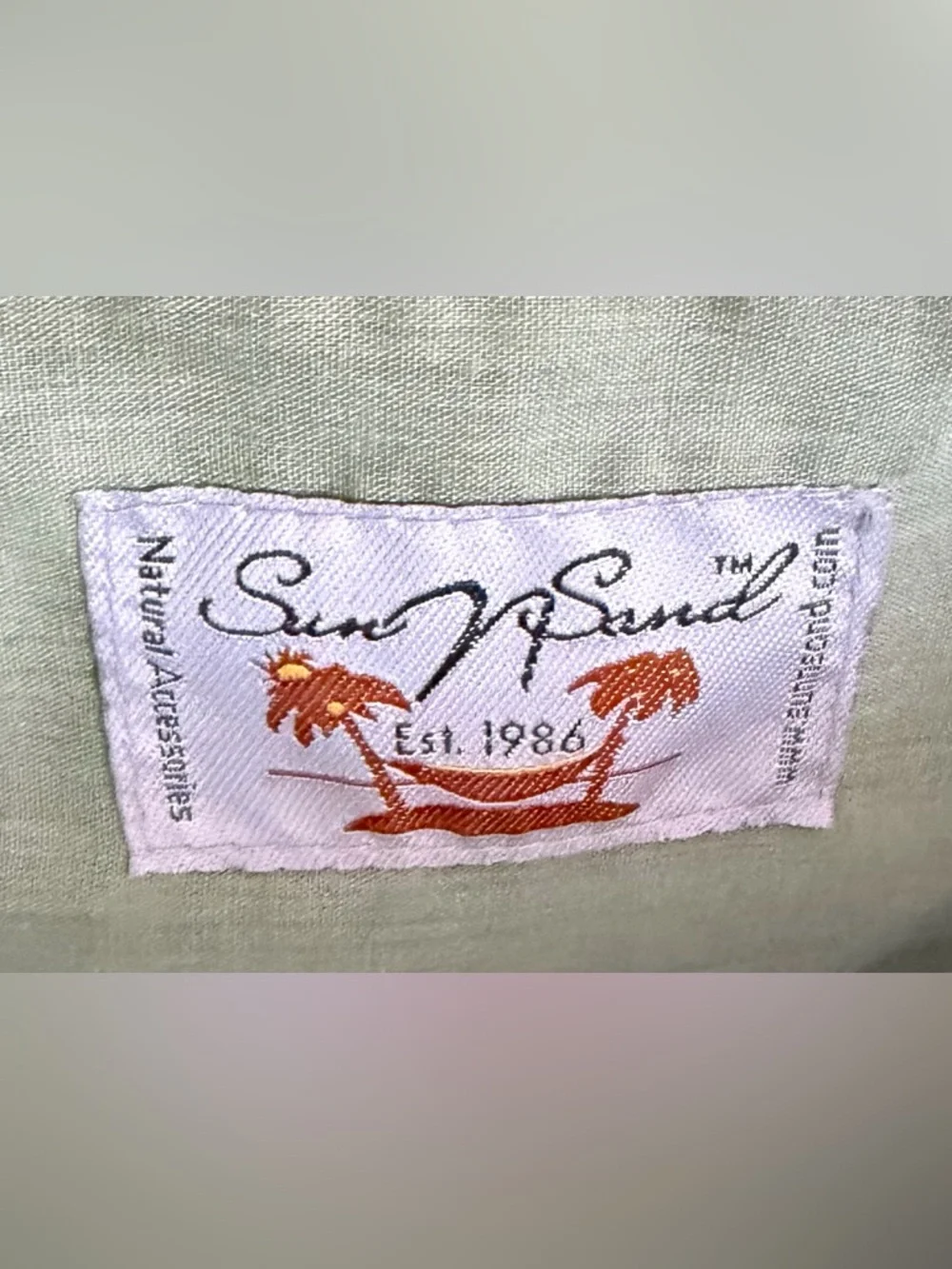 Sun N Sand Handwoven Floral Rope Tote in Olive Green and Natural ππ€ - Picture 6 of 7